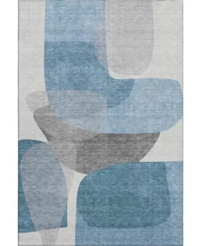 Addison Mayfield Machine Washable Amf2121 Area Rug Collection In Teal