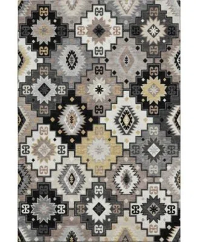 Addison Mayfield Machine Washable Amf2123 Area Rug Collection In Black