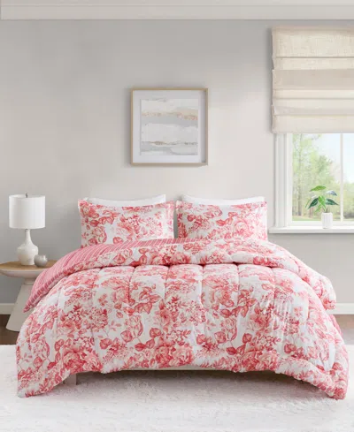 Addison Park Clarissa Floral 3-pc. Comforter Sets In Orange