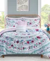 Addison Park Paloma 9 Piece Comforter Set, Queen In Purple