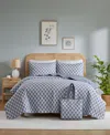 Addison Park Wilhelmina Sage 3-pc. Quilt And Tote Set, Twin In Blue