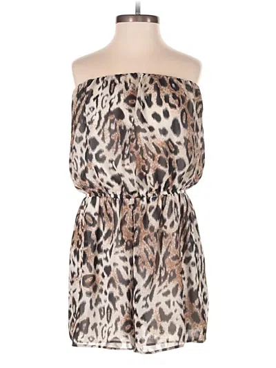 Pre-owned Addison Romper In Brown