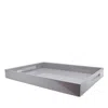 Addison Ross 22 X 16 Carbon Lacquer Tray In Chiffon