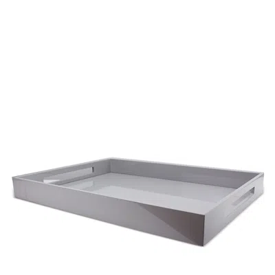 Addison Ross 22 X 16 Carbon Lacquer Tray In Chiffon