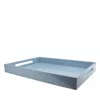 Addison Ross 22 X 16 Carbon Lacquer Tray In Denim