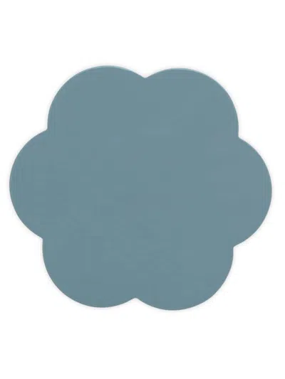 Addison Ross 4-piece Scalloped Coasters Set In Chambray