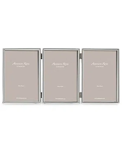 Addison Ross 4 X 6 Triple Photo Frame In Silver