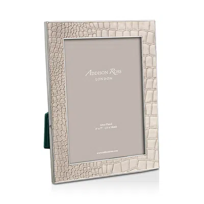 Addison Ross 5 X 7 Faux Croc Mocha Frame In Neutral