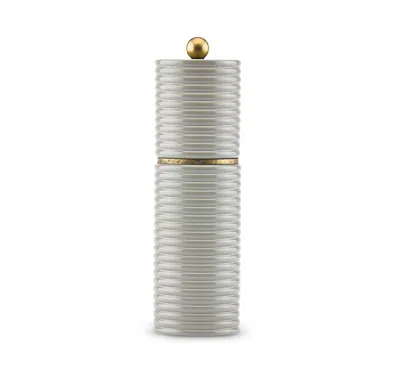 Addison Ross 7.2 Ribbed Salt & Pepper Grinder In White