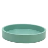 Addison Ross 8.5 Round Lacquer Tray In Green