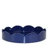 Addison Ross 8.5 Scallop Lacquer Tray In Blue
