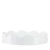 Addison Ross 8.5 Scallop Lacquer Tray In White