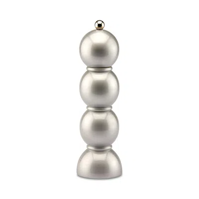 Addison Ross 8.8 Bobbin Salt & Pepper Grinder In Silver