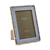 Addison Ross Pale Denim & Gold Bamboo Photo Frame In Pale Denim