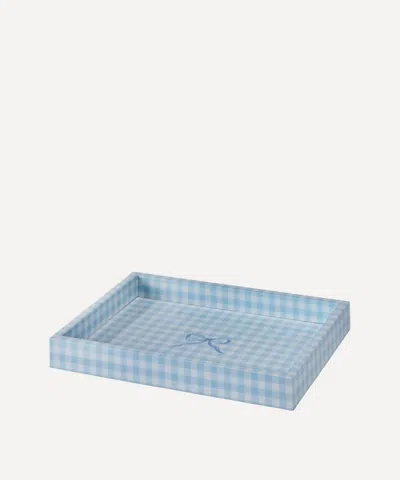 ADDISON ROSS ADDISON ROSS BLUE GINGHAM TRAY