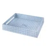 Addison Ross Blue Medium Gingham Tray