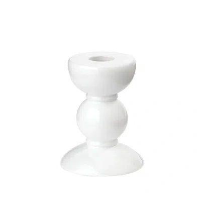 Addison Ross Bobbin Candlestick In White