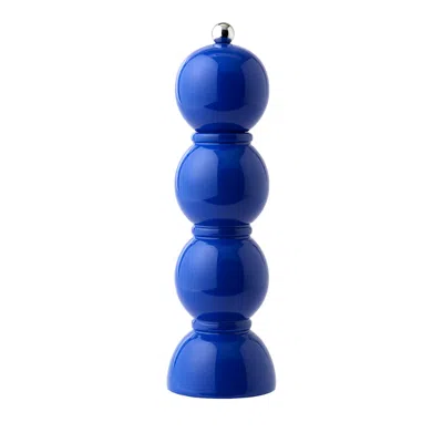 Addison Ross Bobbin Lacquered Salt Or Pepper Mill Grinder In Cobalt