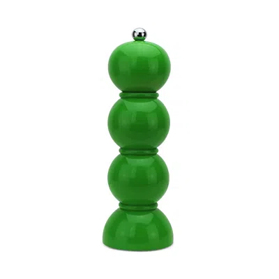 Addison Ross Bobbin Lacquered Salt Or Pepper Mill Grinder In Leaf