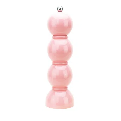 Addison Ross Bobbin Lacquered Salt Or Pepper Mill Grinder In Pink