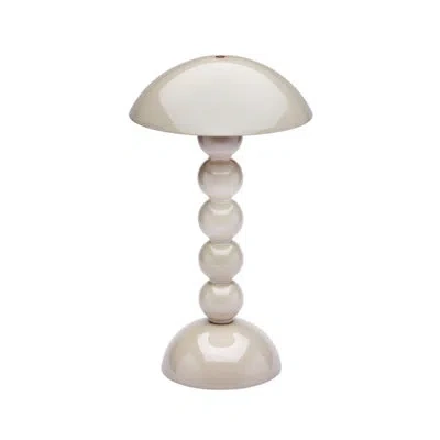 Addison Ross Bobbin Lacquered Wood Novelty Lamp In Cappuccino