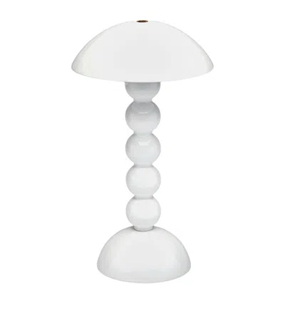 Addison Ross Bobbin Rechargeable Led Lamp In White