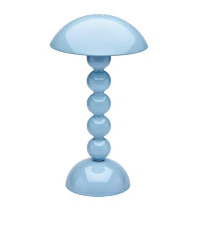 Addison Ross Bobbin Rechargeable Table Lamp In Blue