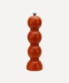 Addison Ross Bobbin Lacquered Salt Or Pepper Mill Grinder In Orange