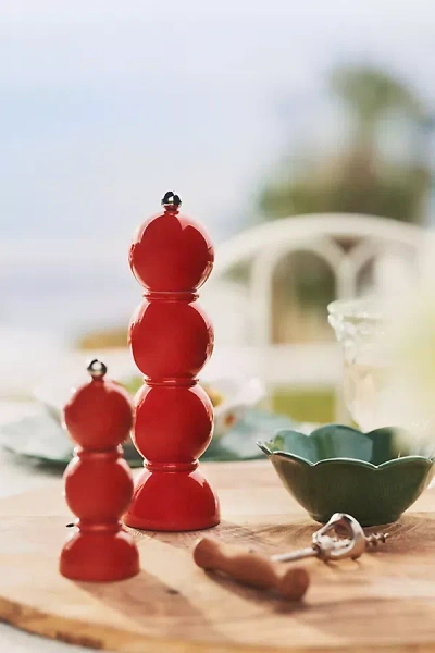 Addison Ross Bobbin Salt And Pepper Grinder In Red