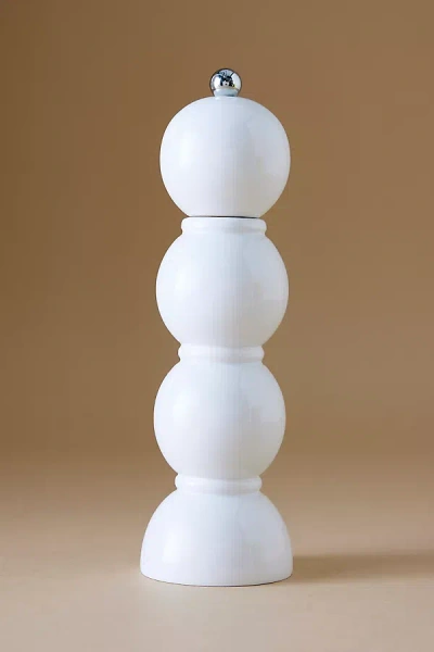 Addison Ross Bobbin Salt & Pepper Mill In White