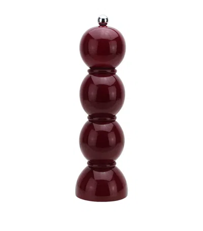 Addison Ross Bobbin Salt Or Pepper Mill In Burgundy