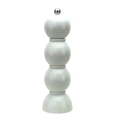 Addison Ross Bobbin Salt Or Pepper Mill In White