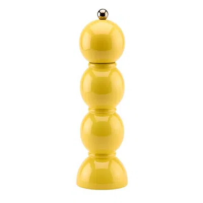 Addison Ross Buttercream Bobbin Lacquer Salt Or Pepper Mill In Yellow