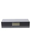 Addison Ross Carbon Fibre Lacquered Box With Silver In Black