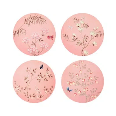 Addison Ross Chinoiserie Coasters In Pink