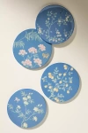 Addison Ross Chinoiserie Lacquered Coasters, Set Of 4