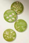 Addison Ross Chinoiserie Lacquered Coasters, Set Of 4