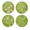 Addison Ross Chinoiserie Lacquered Coasters, Set Of 4 In Green