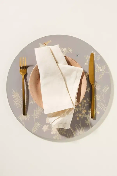 Addison Ross Chinoiserie Lacquered Placemats, Set Of 4 In Neutral