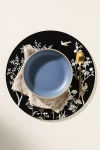 Addison Ross Chinoiserie Lacquered Placemats, Set Of 4 In Black