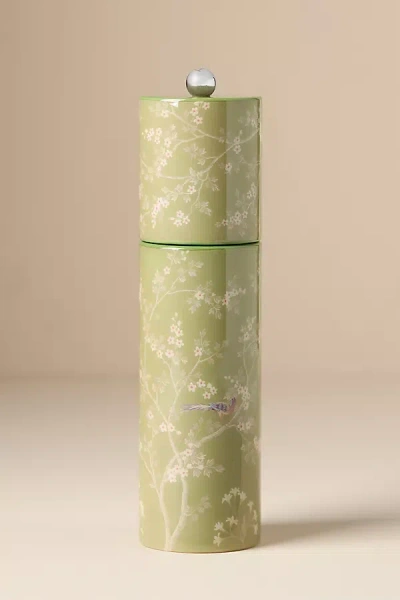 Addison Ross Chinoiserie Salt Or Pepper Mill In Green