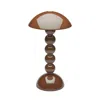 Addison Ross Chocolate Lacquer Rechargeable Bobbin Led Lamp In Brown