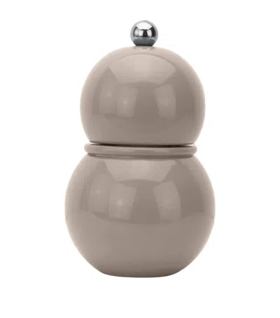 Addison Ross Chubby Salt Or Pepper Mill In Brown