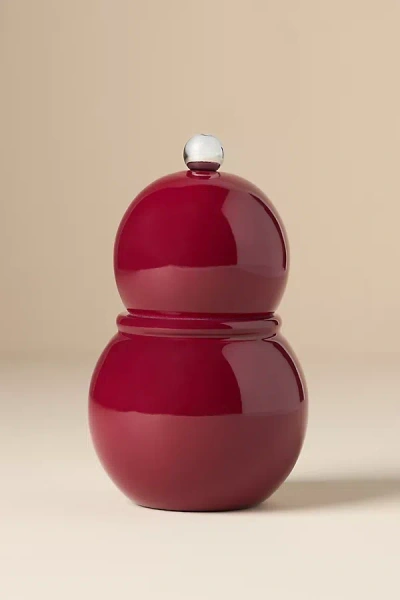 Addison Ross Chubby Bobbin Salt & Pepper Mill In Red