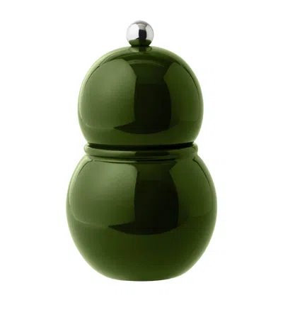 Addison Ross Chubby Salt Or Pepper Mill In Green