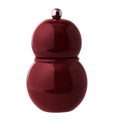 Addison Ross Chubby Salt Or Pepper Mill In Red