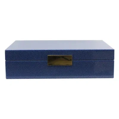 Addison Ross Crocodile Decorative Trunk In Blue