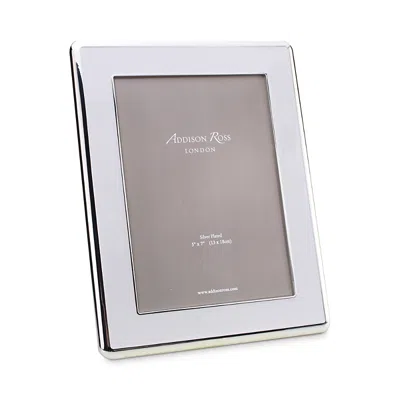 Addison Ross Curved Edge Enamel Frame, 4 X 6 In White/silver