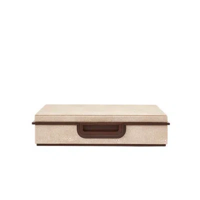 Addison Ross Decorative Box In Cream,brown