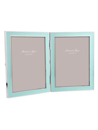 Addison Ross Double Enamel Frame In Blue